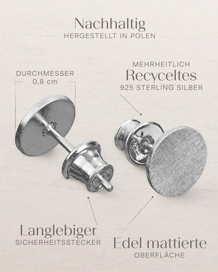 Ohrringe CIRCLE Silber Rhodiniert-3
