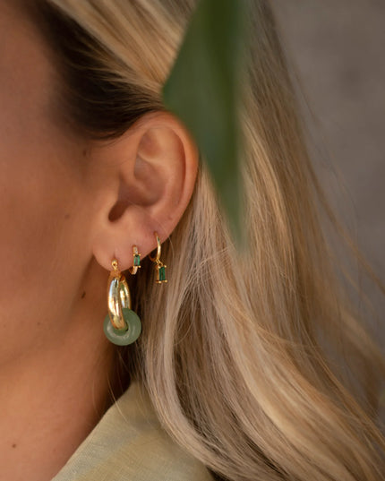 BURCU HOOPS 1,1CM - MULTIPLE COLORS-3
