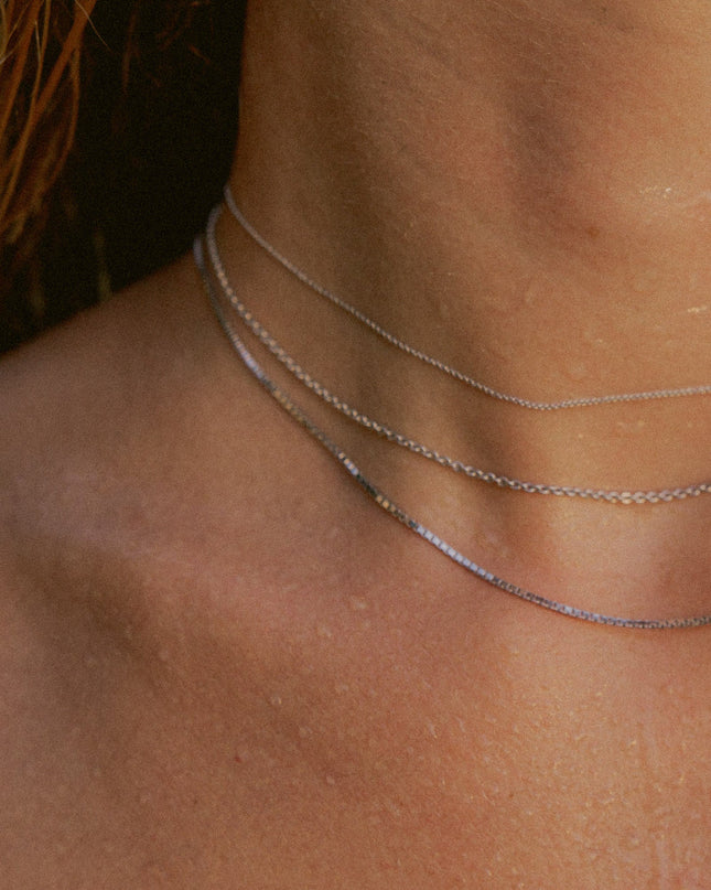 Ankerkette DELICATE Filigran 14k Weißgold-1