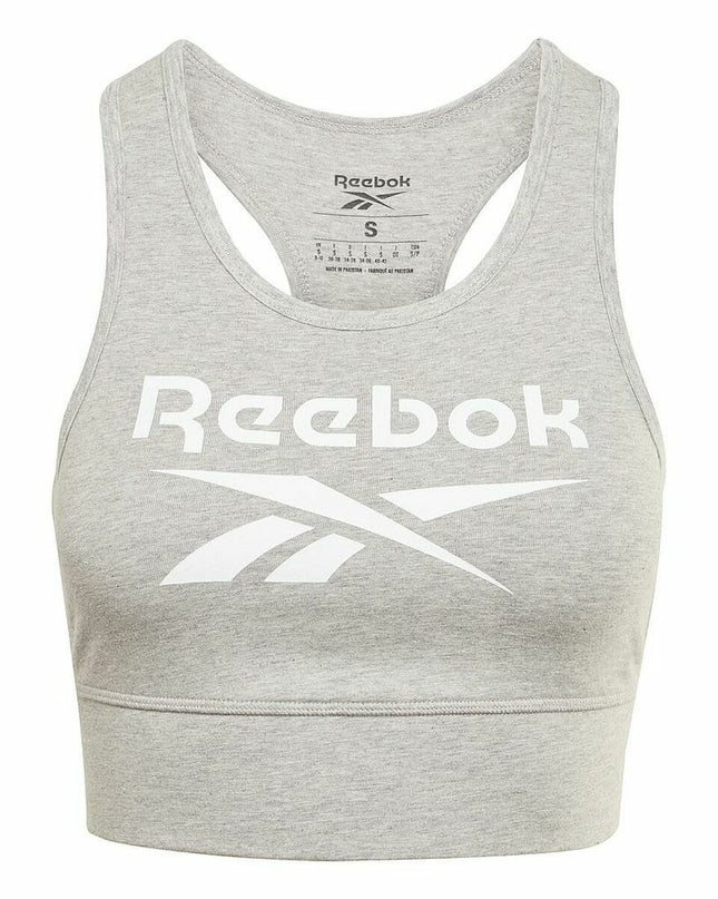 Women’s Sports Top Reebok BRALET GR9393  Grey-1