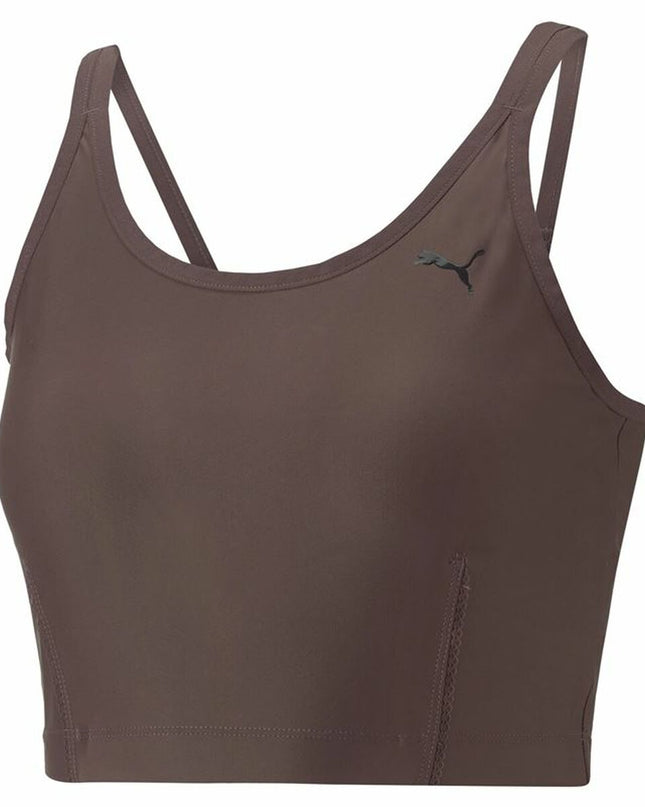 Women’s Sports Top Puma Studio Ultrabare Strappy Brown-0