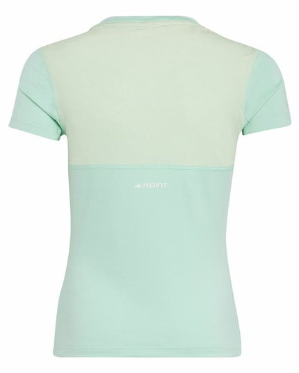 Child's Short Sleeve T-Shirt Adidas Techfit Aeroready Sport Icons Green-7