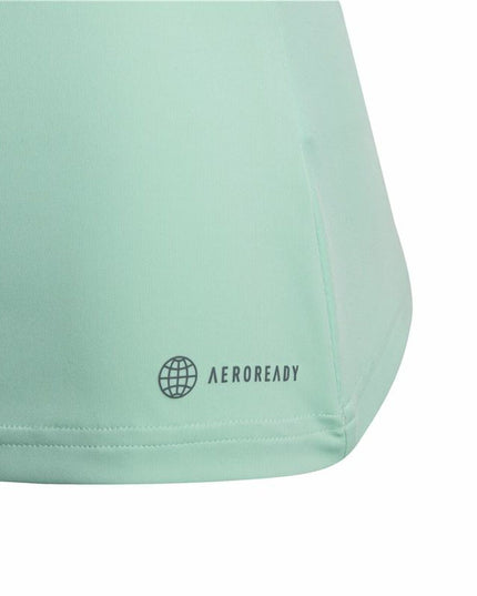 Child's Short Sleeve T-Shirt Adidas Techfit Aeroready Sport Icons Green-6