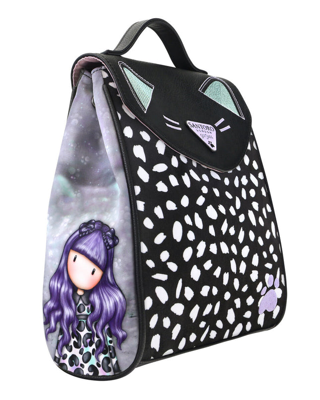 Casual Backpack Gorjuss Smitten kitten Black White (23 x 11 x 27 cm)-0