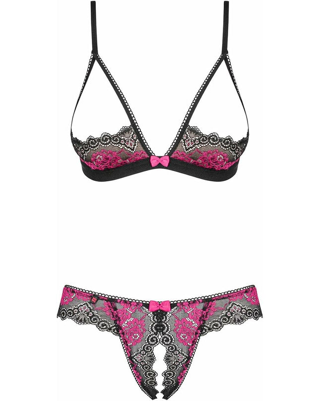 Underwear Set Obsessive Tulia Black S/M-1