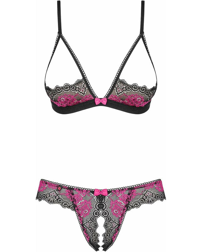 Underwear Set Obsessive Tulia Black L/XL-1