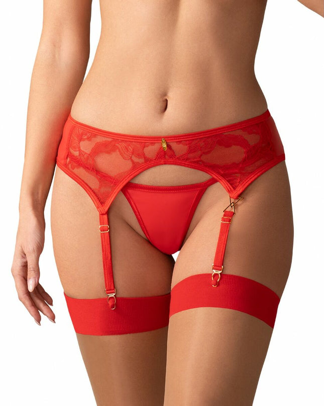 Suspender Obsessive Red S/M-0