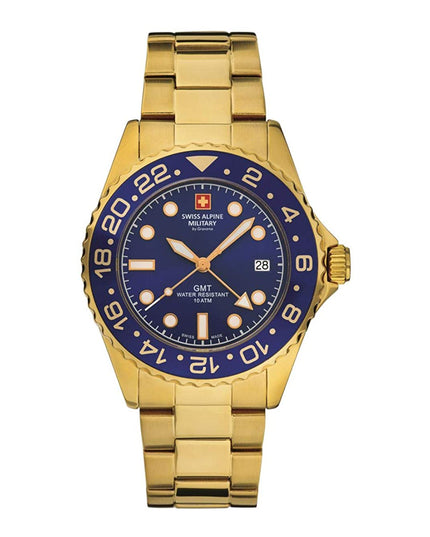 Swiss Alpine Military GMT 7052.1115SAM Herrenuhr-0