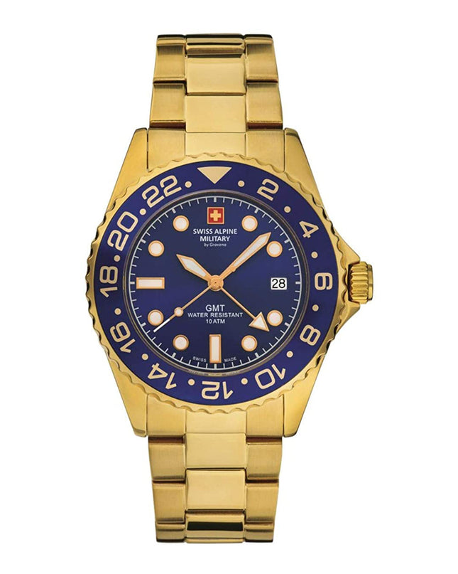 Swiss Alpine Military GMT 7052.1115SAM Herrenuhr-0