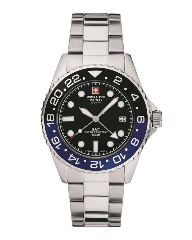 Swiss Alpine Military GMT 7052.1132SAM Herrenuhr-0