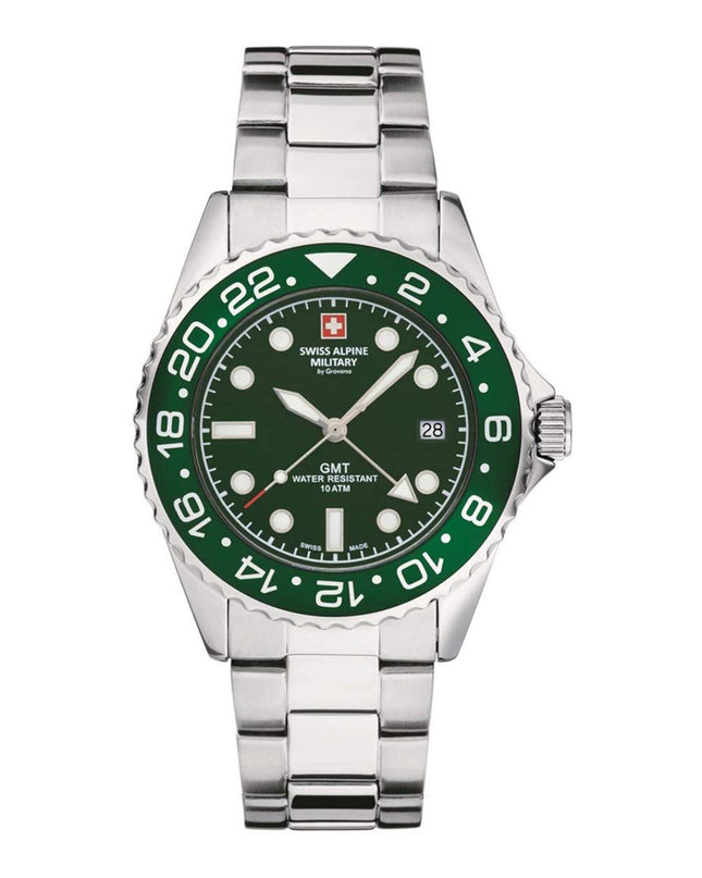 Swiss Alpine Military GMT 7052.1134SAM Herrenuhr-0
