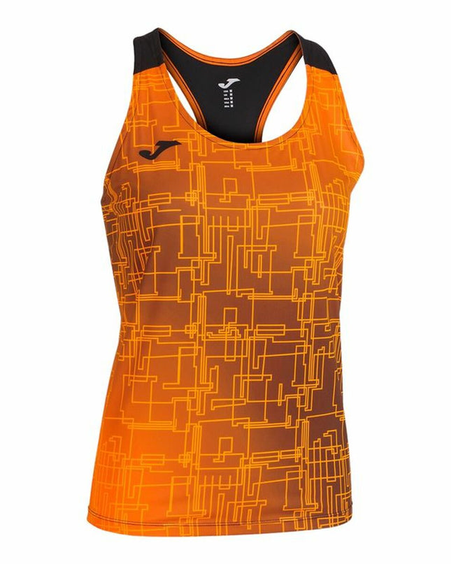 Tank Top Women Joma Sport Elite VIII Black Orange-0