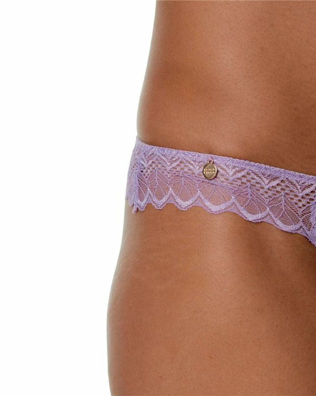 Thong Black Limba Binia  Violet-1