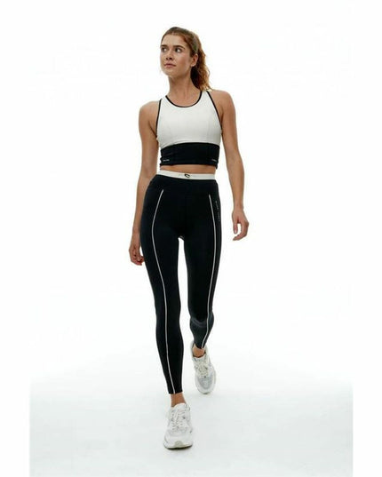 Women’s Sports Top Black Limba Shadow  White-4