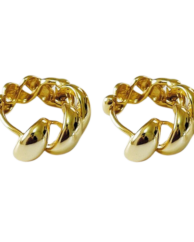 CHUNKY CROISSANT HOOPS 2CM-0