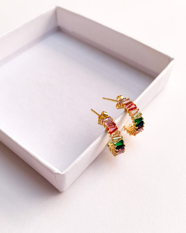 KYLIE RAINBOW HOOPS 1.4CM-1