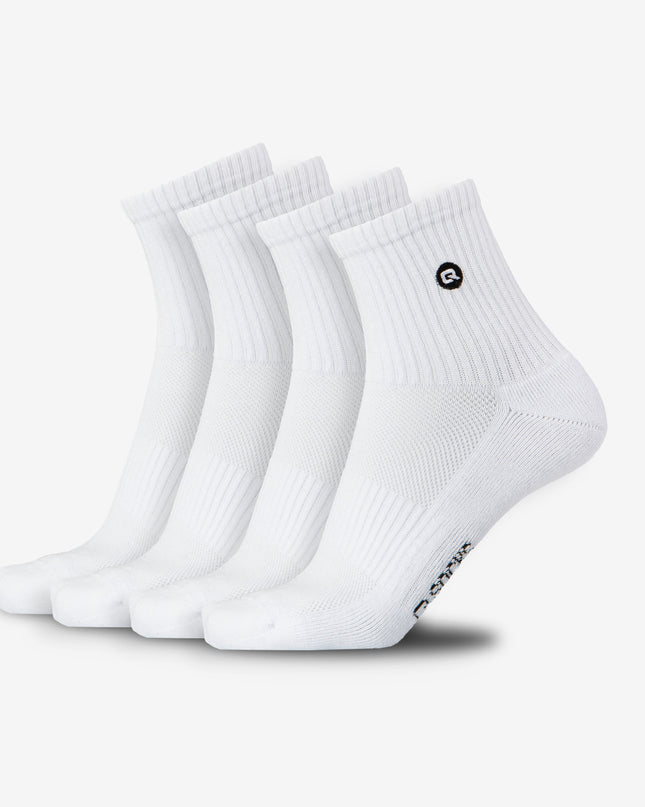 Quarter Mittelhohe Socken gepolstert für Damen und Herren 4X Paar-2
