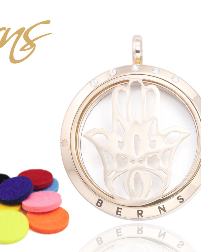 Anhänger - Parfüm/ätherisches Öl FRAGRANCE FATIMA HAND CRY WHP GO + Geschenk-Halskette-0