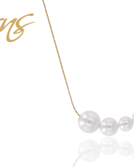 Halskette PEARL WHITE GO-0