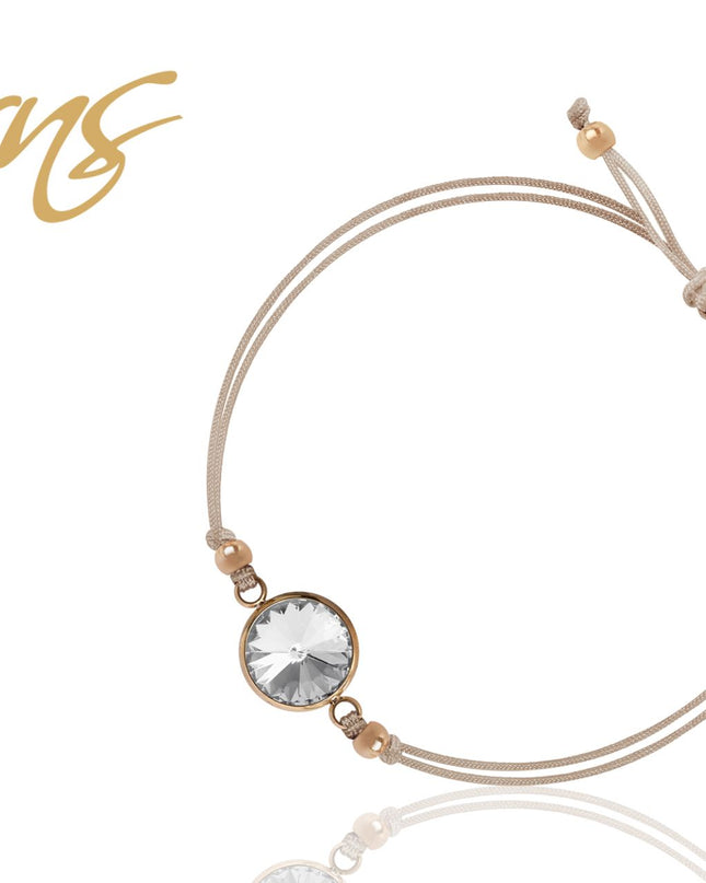 Armbänder NELLY NATUR-GOLD Seidenfaden-0