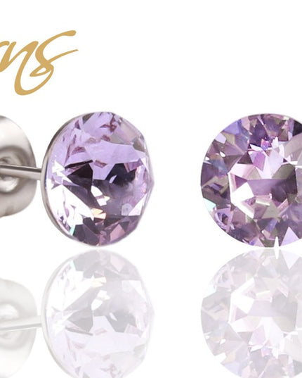 Ohrringe/Ohrstecker XIRIUS VIOLET 8mm-0
