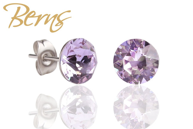 Ohrringe/Ohrstecker XIRIUS VIOLET 8mm-0