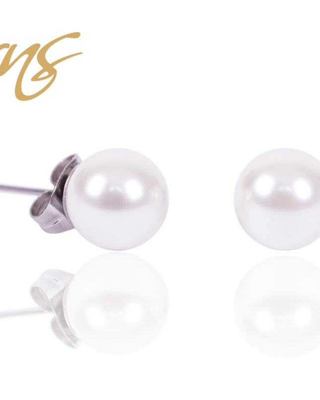 Ohrringe/Ohrstecker Perle CARIE 5818-WHITE 6mm-0
