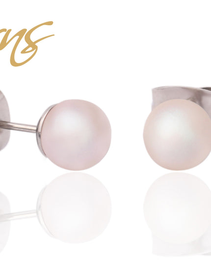 Ohrringe/Ohrstecker Perle CARIE 5818-PEWHPR 6mm-0