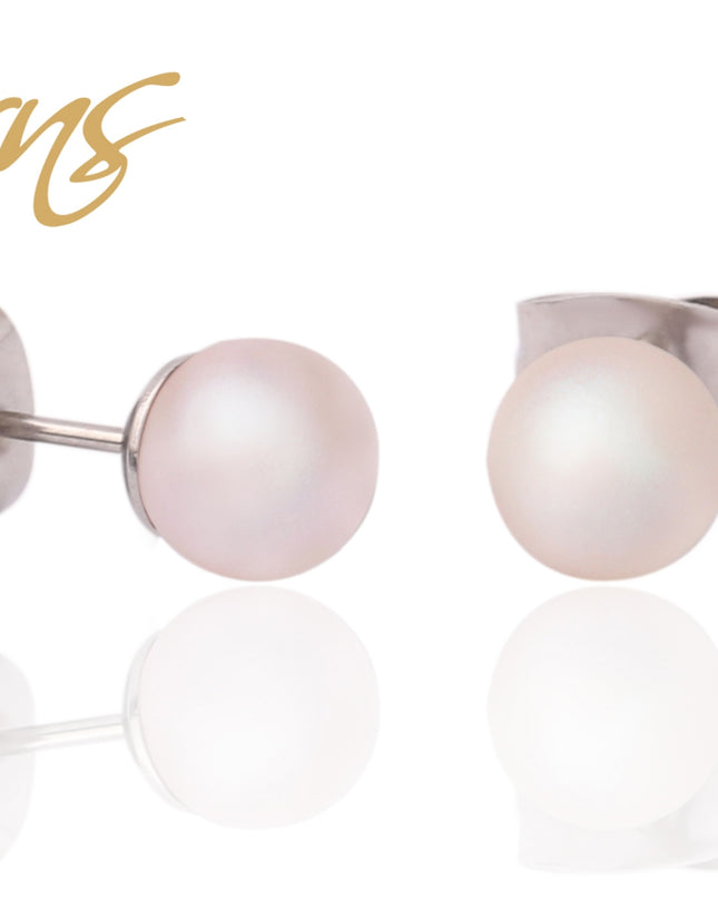 Ohrringe/Ohrstecker Perle CARIE 5818-PEWHPR 6mm-0