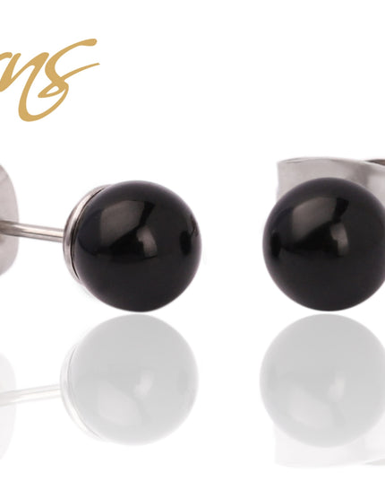 Ohrringe/Ohrstecker Perle CARIE 5818-MBLCK 6mm-0