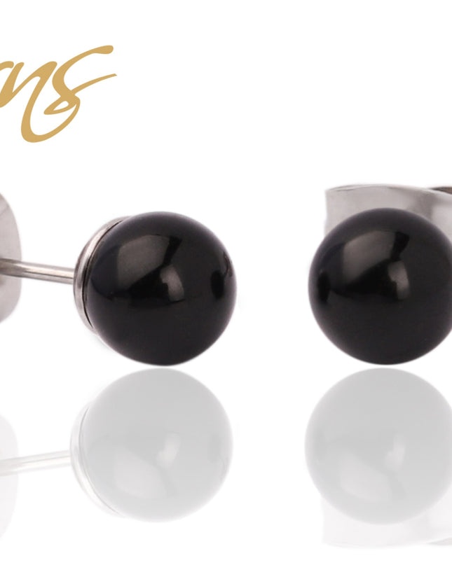 Ohrringe/Ohrstecker Perle CARIE 5818-MBLCK 6mm-0