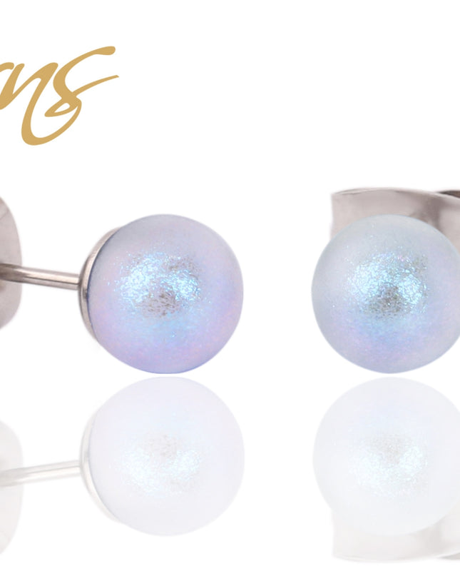 Ohrringe/Ohrstecker Perle CARIE 5818- D.BLU 6mm-0