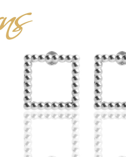 Ohrringe/Ohrstecker CLEAR SQUARE W. SS-0