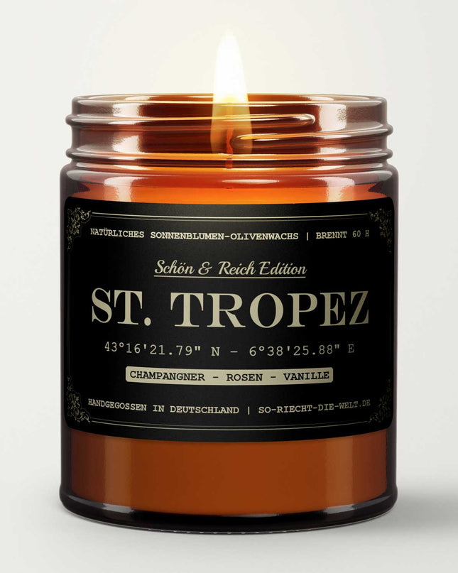 Saint Tropez Kerze - Schön & Reich Edition - Champagner | Rosen | Vanille-1