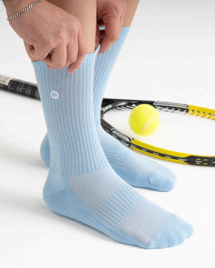 Tennissocken Crew Sportsocken gepolstert für Damen und Herren 4X Paar-4
