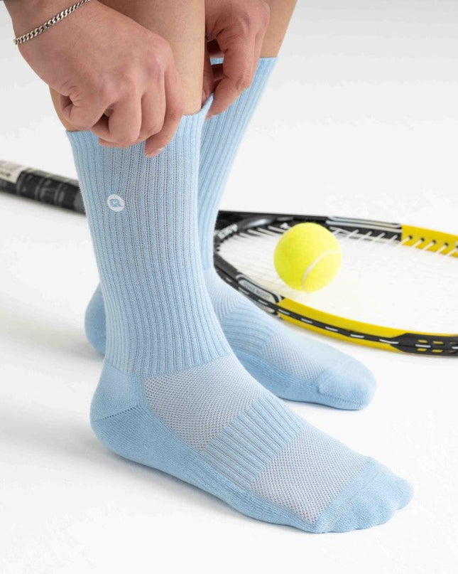 Tennissocken Crew Sportsocken gepolstert für Damen und Herren 4X Paar-4