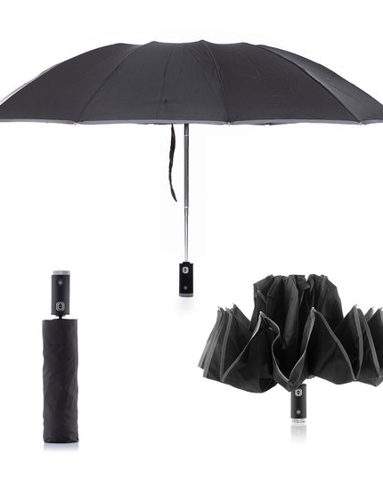 Folding Inverted Umbrella with LED Folbrella InnovaGoods-2