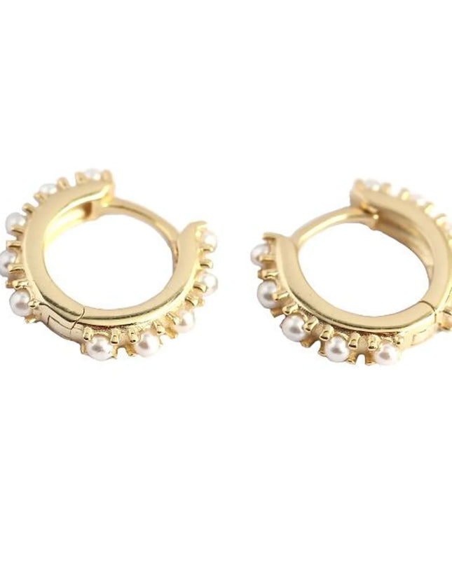 BROOKE PEARL HOOPS 1,3CM-0