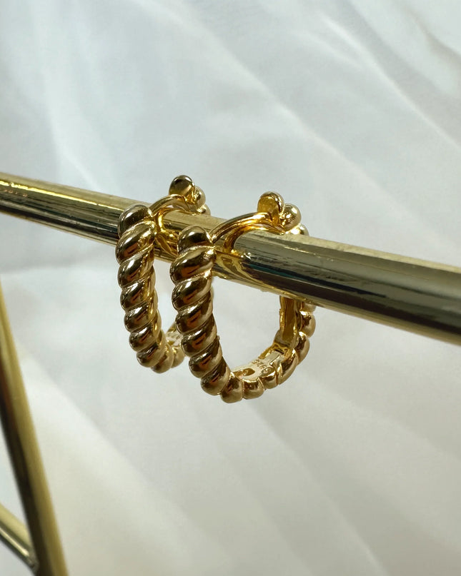 BROOKLYN TWIST HOOPS 2CM-1