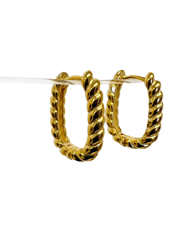 BROOKLYN TWIST HOOPS 2CM-0