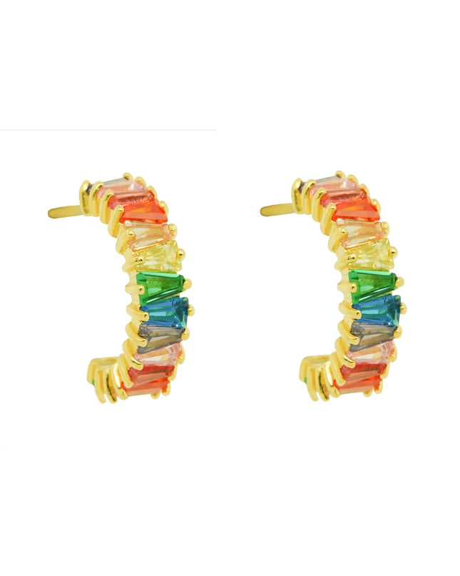 KYLIE RAINBOW HOOPS 1.4CM-0
