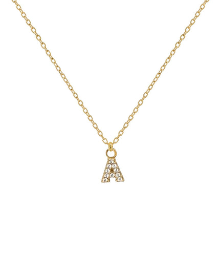 INITIAL NECKLACE with LETTER CHARM-0