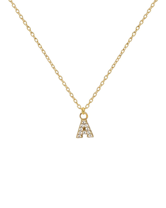 INITIAL NECKLACE with LETTER CHARM-0