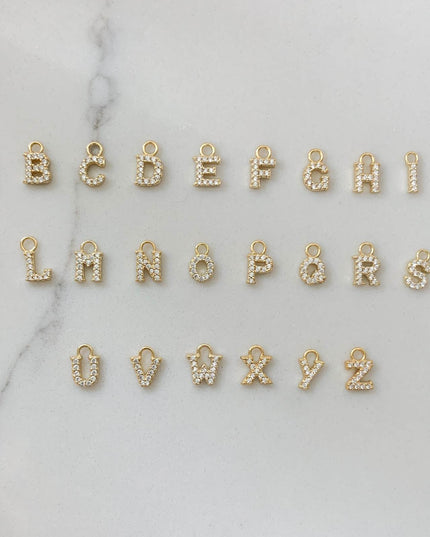 INITIAL NECKLACE with LETTER CHARM-3