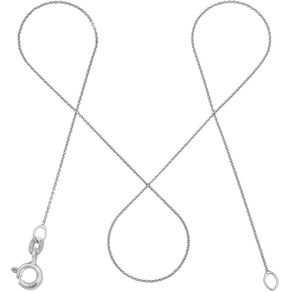 Ankerkette DELICATE Hauchzart 14k Weißgold-0