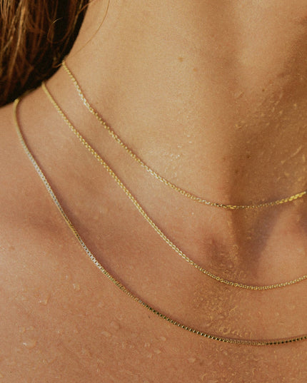 Ankerkette DELICATE Dünn 14k Echtgold Diamantiert-1