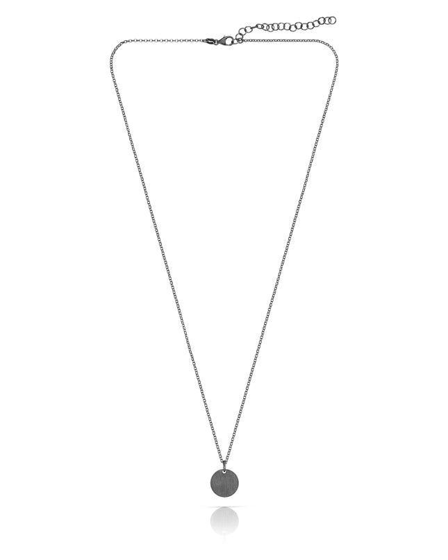 Kettenanhänger CIRCLE 1,2 cm Schwarz-0