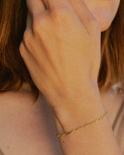 Armband Singapurkette SINGAPORE Elegant 14k Echtgold-3