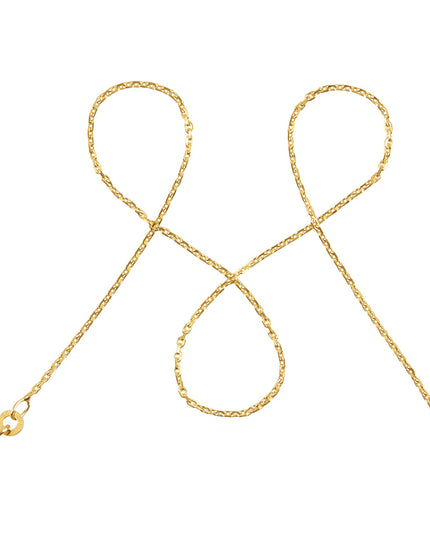 Ankerkette DELICATE Filigran Diamantiert 8k Gold-0