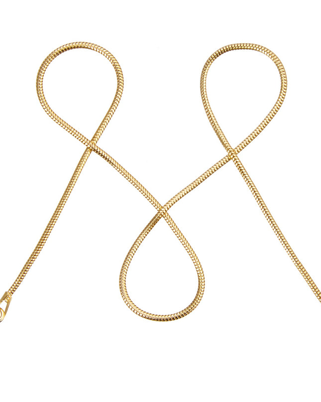 Schlangenkette ETERNITY Dünn 14k Echtgold-0